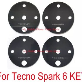 Resim Tecno Spark 6 Arka Kamera Camı Lensi (Çıtasız Sadece Cam) 