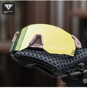 Resim Topnotch Tosuod Sporcu Bisiklet Gözlüğü Kahverengi Çerçeve Renk Değiştiren Gündüz Gece Kullanım Miyop Uyumlu Açık Füme 