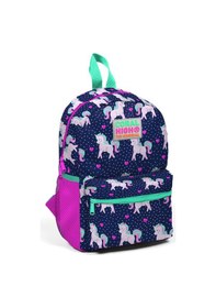 Resim Coral High Kids Lacivert Unicorn İki Bölmeli Yuva Sırt Çantası 