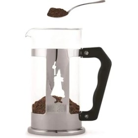 Resim Karokstore - Preziosa French Press: Yaklaşık 1l Kapasiteli Kahve Hazırlayıcı - 18/10 Paslanmaz Çelik Gövde - Bulaşık Makinesinde Yıkanabilen Borosilikat Cam Sürahi - Paslanmaz Çelik Filtre Sistemi 