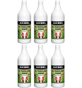 Resim Akbel El Temizleme Kremi Pratik Şişe 1 Kg 6'lı Set 