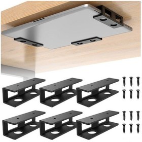 Resim Yuntech01 6 Par&ccedil A Ayarlı Dizüstü Bilgisayar Destek Aleti - Antir Kayma Felt Tabla, Kablo Girişi, 30 Lbs Yük Taşıma, Ofis Cihazı Depolama 