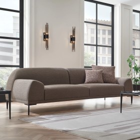 Resim Enza Home Swan 3'lü Koltuk - Vizon 