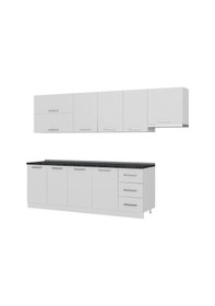 Resim Minar 295 Cm Mutfak Dolabı Beyaz 295-B7 Beyaz 