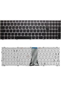 Resim Gümüş, Notebook Klavye - Lenovo 500-15isk 80nt, 500-15ısk Ip500 80nt, E5070 80ja Muadili İle Uyumlu 
