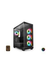 Resim Mofan Mf2903b Pc Gaming Kasa Polar Seri 80 Plus 850w Power Supply 4x Argb Fan Siyah 