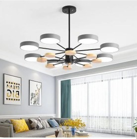 Resim Simaavize Ahşap Detaylı Hanging Led Avize 
