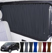 Resim Pandami Opel Vivaro B 2014-2019 Uyumlu Füme Raylı Oto Perde Takımı 