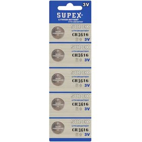 Resim Supex Cr1616 3v Lityum 5 Li Paket Pil 