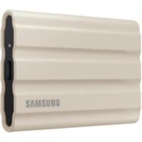 Resim Samsung 2TB T7 Shield Usb 3.2 (Okuma 1050MB - Yazma 1000MB) Bej Taşınabilir SSD Disk MU-PE2T0K-WW 