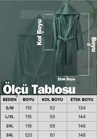 Resim Kapüşonlu Bornoz Doğa Çağla Yeşili L/xl Çağla Yeşili 