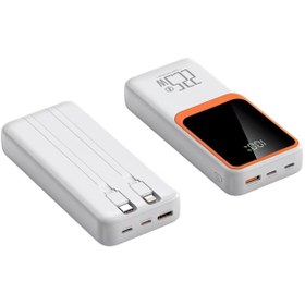 Resim JUNGLEE 22.5W PD POWERBANK HIZLI ŞARJ DİJİTAL GÖSTERGE QUİCK CHARGE 3.0 TYPE-C TAŞINABİLİR ŞARJ ALETİ 5V-3A 