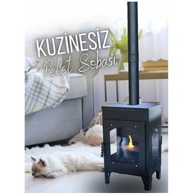 Resim Ozy Kuzinesiz Pelet Sobası 