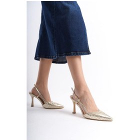 Resim Mubiano Hakiki Deri Collection Kadın Topuklu Stiletto & Ayakkabı Dore -mcbrg5738-dr Dore 
