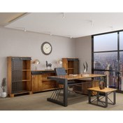 Resim NT Concept Ntconcept Liva Doğal Ağaç Ofis Takımı 