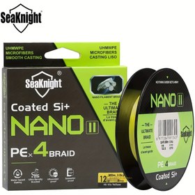 Resim SeaKnight NANO II 4-Braid Balıkçılık Hattı, 100m/300m PE, 3.18/4.08/5.44/6.8KG, Pürüzsüz Döküm Si+ için, Ultramikrofiber Örgü, Tatlı Su ve Tuzlu Su için İdeal, Balıkçılık Hattı|Pürüzsüz Döküm Hattı|Dayanıklı Balıkçılık Hattı 