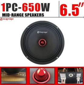 Resim Cloudstore 1 Adet Q-pertors 6.5" 650w Hi-fi Orta Hoparlör Siyah Yüksek Hassasiyet 90db 220w Rms 4ω 