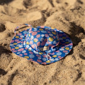 Resim Miela Kids Kız Çocuk UV Korumalı Şapka - Sea Shell Mavi - Mavi / 3-7 Yaş 