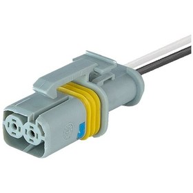 Resim Universal Sinyal Soketi Gri 2 Pin Kablolu 