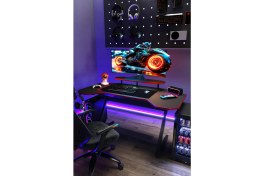 Resim Mobitopya Profesyonel Oyuncu Masası - Rgb Ledli - Bilgisayar Masası - Gamer - Çalışma Masası - 140*75*70 cm 