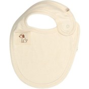 Resim Ekruli Bebek Mama Önlüğü Pembe 