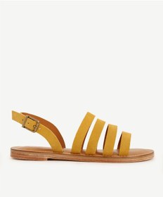 Resim Yargıcı Çok Bantlı Deri Sandalet 25ykay4089x 042 Sari 
