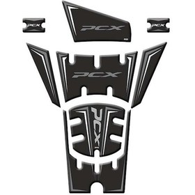 Resim Honda Pcx 125 Dx 2025 8 Parça Tank Pad Seti Siyah Mavi 