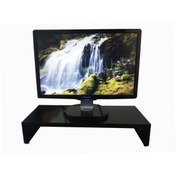 Resim Wooden Gold Parlak Siyah Mdf Monitör Standı Ekran Standı 45 Cm X 22 Cm 