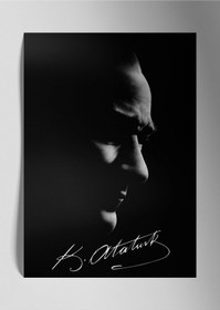 Resim Atatürk - Metal Poster Tablo, Dekoratif Tablo 