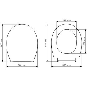 Resim Visam 529-004 Leylak Yavaş Kapanan Klozet Kapağı Üstten Sıkmalı 
