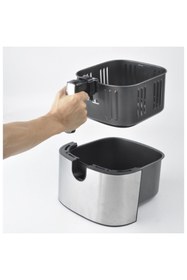 Resim QUEEN Smartfryer Xxl Airfryer 6,5lt Dokunmatik Yağsız Sıcak Hava Fritözü 