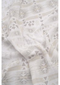 Resim Pamuk Müslin Örtü Battaniye 120X120 Cm Apawi Gri - Gri 