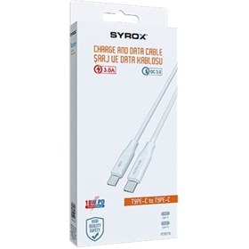 Resim Syrox Pd18tk 18w 3.0a Type-c To Type-c Şarj Ve Data Kablosu 1mt Pd18tk 3.0a_001 