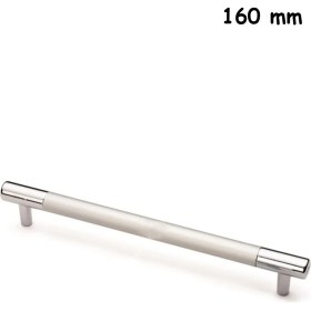 Resim Şenel Yapı Market 160 mm Hitit Boru Boy Kulp Mobilya Dolap Kapak Çekmece Kulpu Mat Krom 