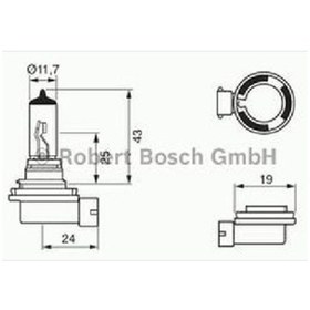 Resim Unıversal Ampul- Eco - 12 V - H11 - 55 W - Pgj19-2 Abarth Alfa Romeo Alpına B.bovensiepen Kg Audı Bmw - Bosch-1987302806 