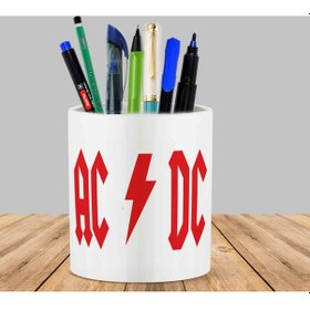Resim Ac Dc Kaktüs Sukulent Saksı Kalemlik 