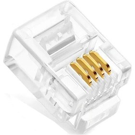 Resim JACK NETWORT KONNEKTÖR RJ11 6P4C - 100 ADET 
