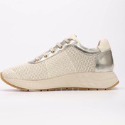 Resim Hakiki Deri Kadın Casual Ayakkabı 010za8559-3 Bej - Altın 