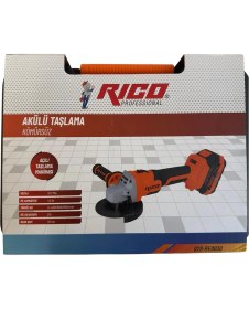 Resim Rico 028-RE0030 Kömürsüz Şarjlı Avuç Içi Taşlama 115MM Devir Ayarlı 20V 
