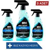 Resim Betax Buz Çözücü Sprey 500 ml 3 Adet Buz Kazıyıcı Hediyeli 
