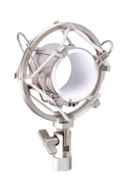 Resim markentegra Profesyonel Stüdyo Mikrofonu için Metal Shock Mount - Gri 