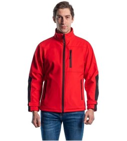 Resim Şensel, Softshell Mont, Kırmızı -91E679- Su Itici 