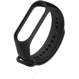 Resim Xiaomi Mi Band 3 Uyumlu Silikon Kordon Siyah 