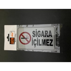 Resim Gendec Sigara Içilmez 8 cm x 15 cm 