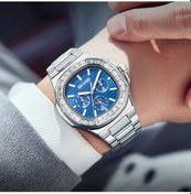 Resim Prestigegoods Skmeı 7076 İş Erkek Kuvars İzle Sekizgen Zirkon Moda Bilek Saati - Gümüş Kayış / Camgöbeği Kadran Çok Renkli 