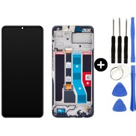 Resim Oppo Realme C51 Rmx3830 Uyumlu Çıtalı Servis Lcd Ekran Dokunmatik + Tamir Seti 