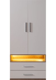 Resim Gardırop, Milano 2 Kapaklı Çekmeceli Dolap 