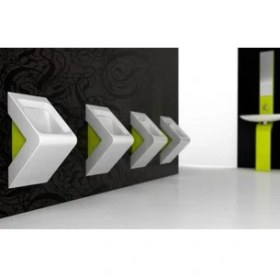 Resim Artceram Pisuar Art Ceram La Fontana S24 Beyaz Sarı LAFONTANA-S24 