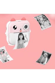 Resim Fillikutum Print Camera Çocuk Fotoğraf Makinesi Dijital HD Video Kamera Anlık Termal Şipşak Fotoğraf Makinesi 