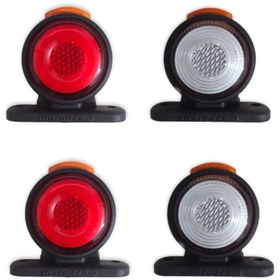 Resim hilalshops Yeni Nesil Neon Takoz Lamba 4 Adet (kırmızı-beyaz-turuncu) 